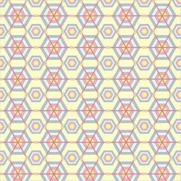 Hexagons texture. Seamless geometric pattern. Vector art. 스톡 일러스트
