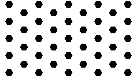 HexagonTransition 03 - Small Size Tile Stock Footage 201499672