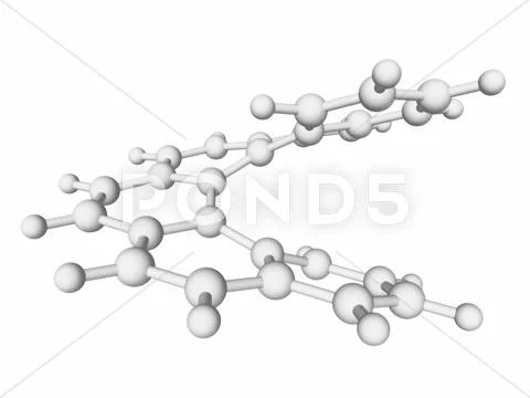 Hexahelicene molecule Stock Illustration
