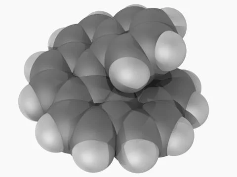 Hexahelicene molecule Illustrazione stock