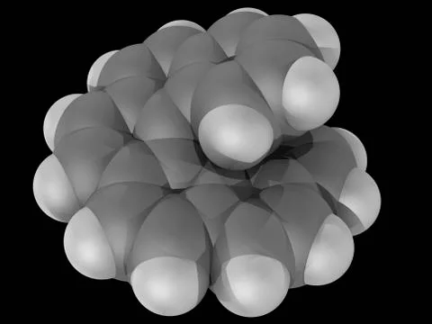 Hexahelicene molecule Illustrazione stock