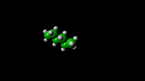 Hexane Molecule Stock Footage 443308