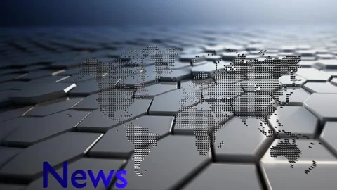 HexLdSpMapNws099 Stock Footage 281395436