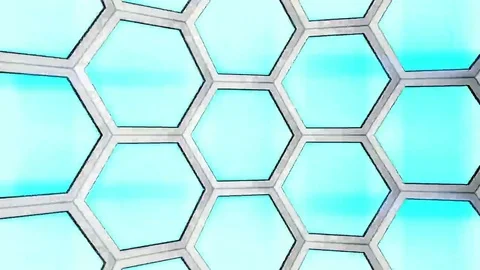 Hexxa visuals inside Sphere rotating on the beat  Stock Footage 69205723