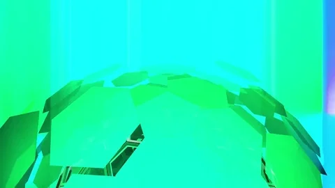 Hexxa visuals Sphere rotating with shapes moving on the beat Stock Footage 69210366