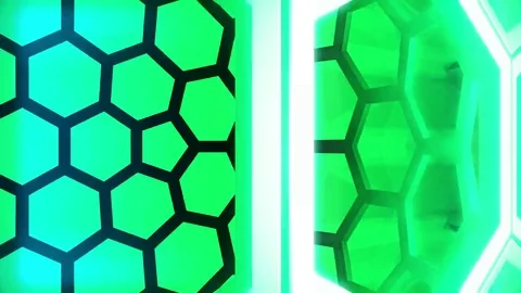 Hexxa visuals turning sphere close up Stock Footage 69197936