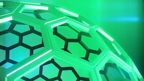 Hexxa visuals turning sphere close up Vidéo 69198421
