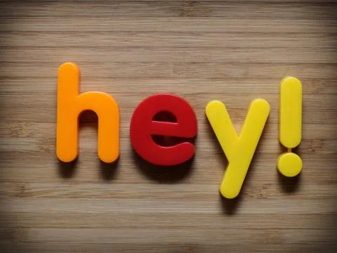 Hey concept Stock Photos