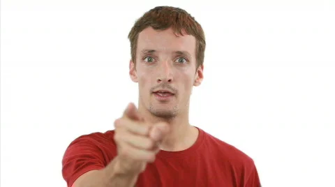 Hey! - Guy is warning you Video stock 815875