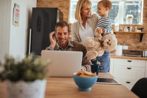 Hey, Im trying to work here Stock Photos
