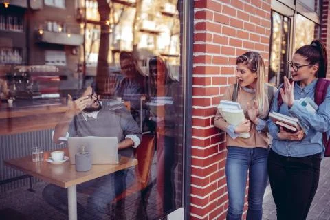Hey, let's study together! Stock Photos