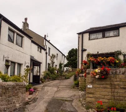 Heysham cottages Stock Photos