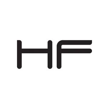 Hf initial letter vector logo icon Stock-Illustration