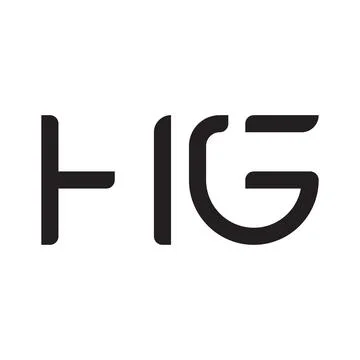 Hg initial letter vector logo icon Stock Illustration