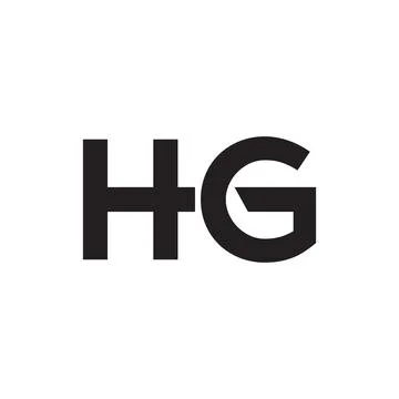 Hg initial letter vector logo Stock Illustration
