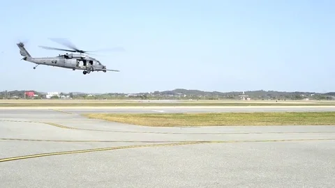 HH-60 Pave Hawk hovering above runway on Exercise Pacific Thunder 18-1 Видео 81946618
