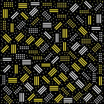 Hhipster memphis pattern with geometric shapes Stock Illustration