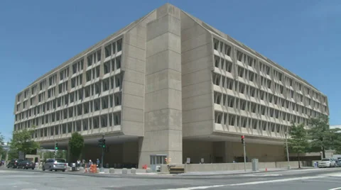 HHS Headquarters in DC Stock Footage 39672071