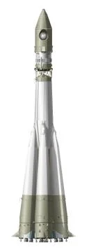 Hi-detailed space rocket Stock Illustration