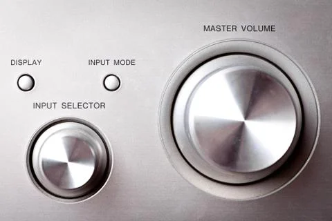Hi-fi knobs Stock Photos