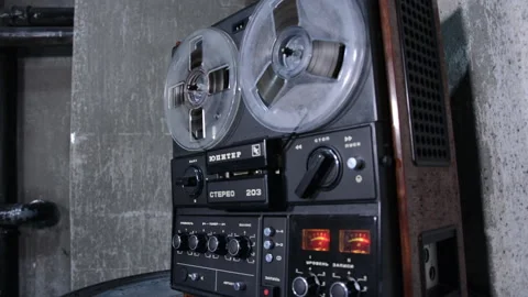 Hi-Fi Tape Machine  Jupiter is playing Stock Footage 143098858