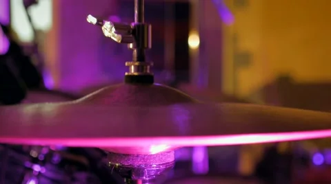 Hi-hat drums slow motion Stock Footage 65188392
