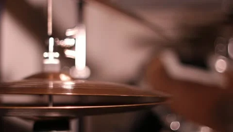 Hi-hat open close jazz beat MS Stock Footage 10765055