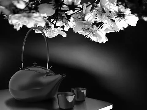 Hi let's have a tea for adv or others purpose use Stock Illustration