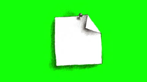 Hi Note on green background 動画素材 67530948