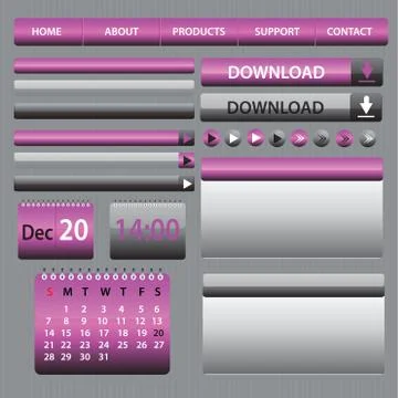 Hi quality elements for web designing and blogs Illustrazione stock