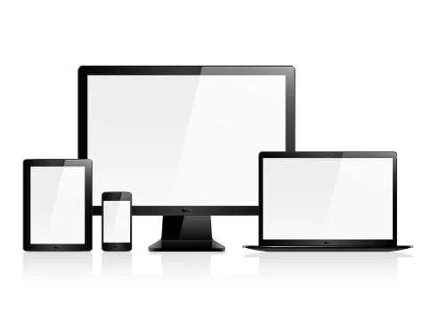 Hi Quality Vector Electronic Devices Stock Illustration