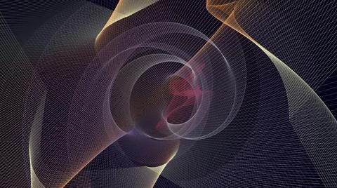 Hi-Res Gradient Network Wave Backgrounds Stock Illustration