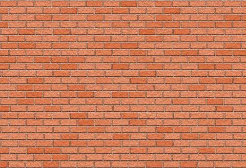 Hi-res red small brick wall pattern Illustrazione stock