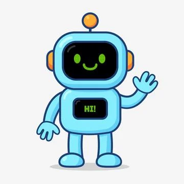 Hi robot Stock Illustration