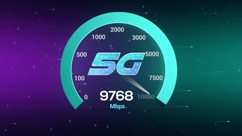 Hi Speed 5g Network Technology 库存影片 155151766