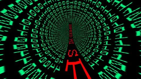 Hi speed data tunnel 库存插图