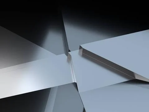  Hi-tech 3D background of blurred reflected metal surface. Abstract hi-tec... 스톡 사진