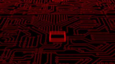 Hi-tech 3d circuit board pattern technology background Stock Footage 296097194