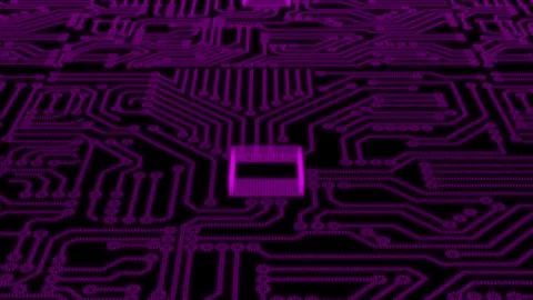 Hi-tech 3d circuit board pattern technology background Stock-Footage 296097196