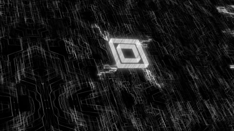 Hi-tech 3d circuit board pattern technology background Stock Footage 296303093