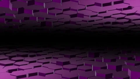 Hi-tech 3d hexagon shapes futuristic technology background Video stock 296044798