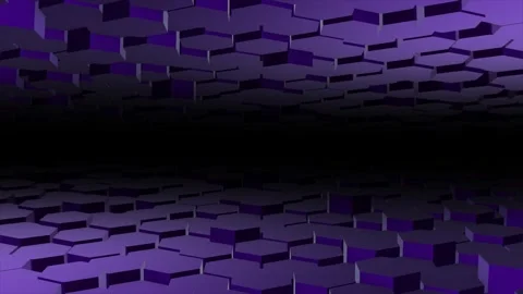 Hi-tech 3d hexagon shapes futuristic technology background Stock Footage 296044826