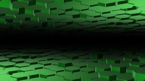 Hi-tech 3d hexagon shapes futuristic technology background Video stock 296045087