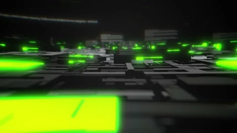 Hi-tech 3d space background loop Stock Footage 224872171