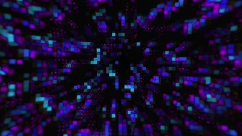 Hi-Tech Abstract Colorful Digital Data Visualization futuristic technology Stock Footage 280782218