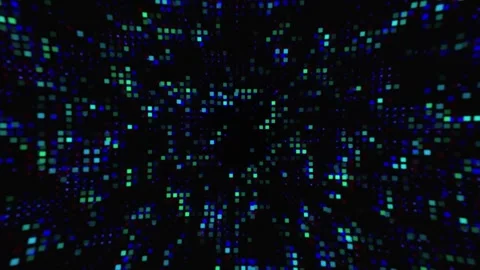 Hi-Tech Abstract Colorful Digital Data Visualization futuristic technology Stock Footage 280782223