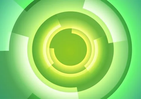 Hi-tech abstract futuristic background with circles Stock Illustration
