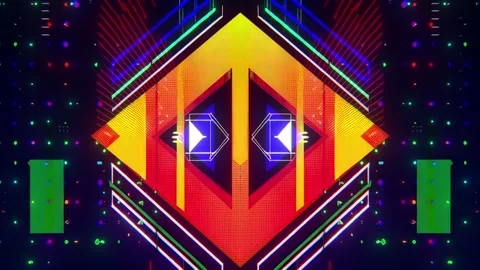 Hi-Tech Abstract Glitch Cyberpunk Seamless Loop with Futuristic Sci-Fi Motion Stock Footage 315415853