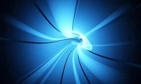 Hi tech abstract wormhole Stock Illustration