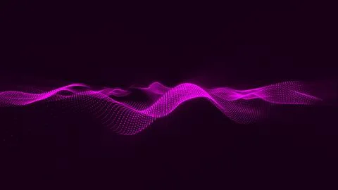 Hi-tech and big data background design. Purple abstract background with flo.. Stock Illustration